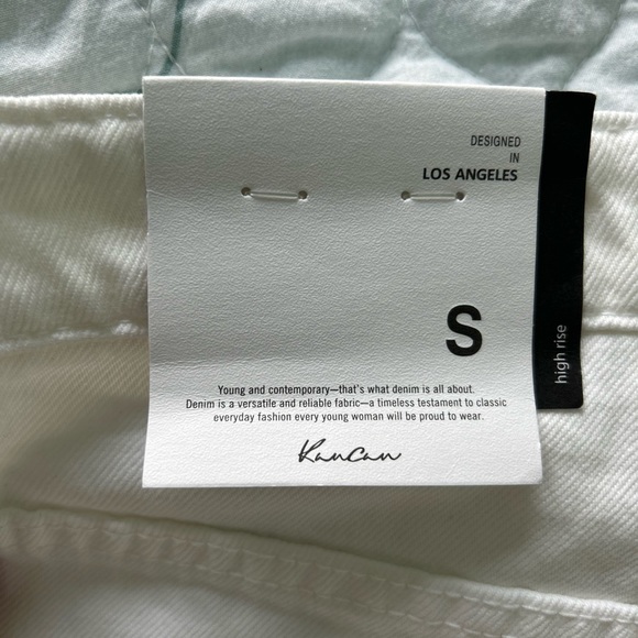 KanCan The Bailey 2.0 White Highrise Shorts- Size Small - Picture 5 of 6